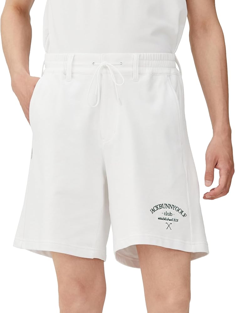 m*u様 Jack Bunny!! ジャックバニー ハーフパンツ【ホワイト/５】 Amazon | [ジャックバニー] メンズ ショートパンツ T/Cライト